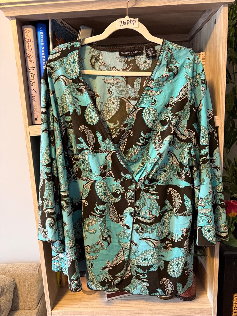 Y2K Faux Wrap Blouse
